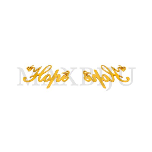 Stainless steel "Hope" Spacer 23x12mm.