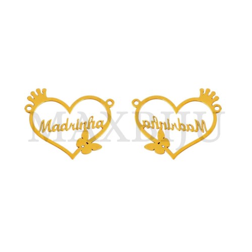 Stainless Steel "Madrinha" Spacer 26x22mm.