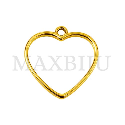 Stainless Steel Heart Pendant Accessory