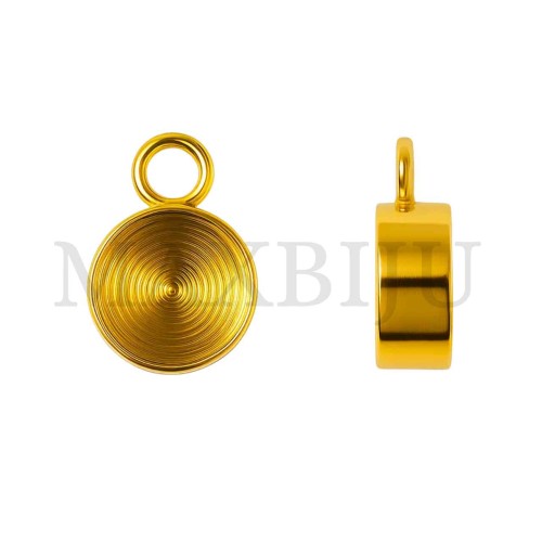 Steel Pendant Base for Crystals 8mm