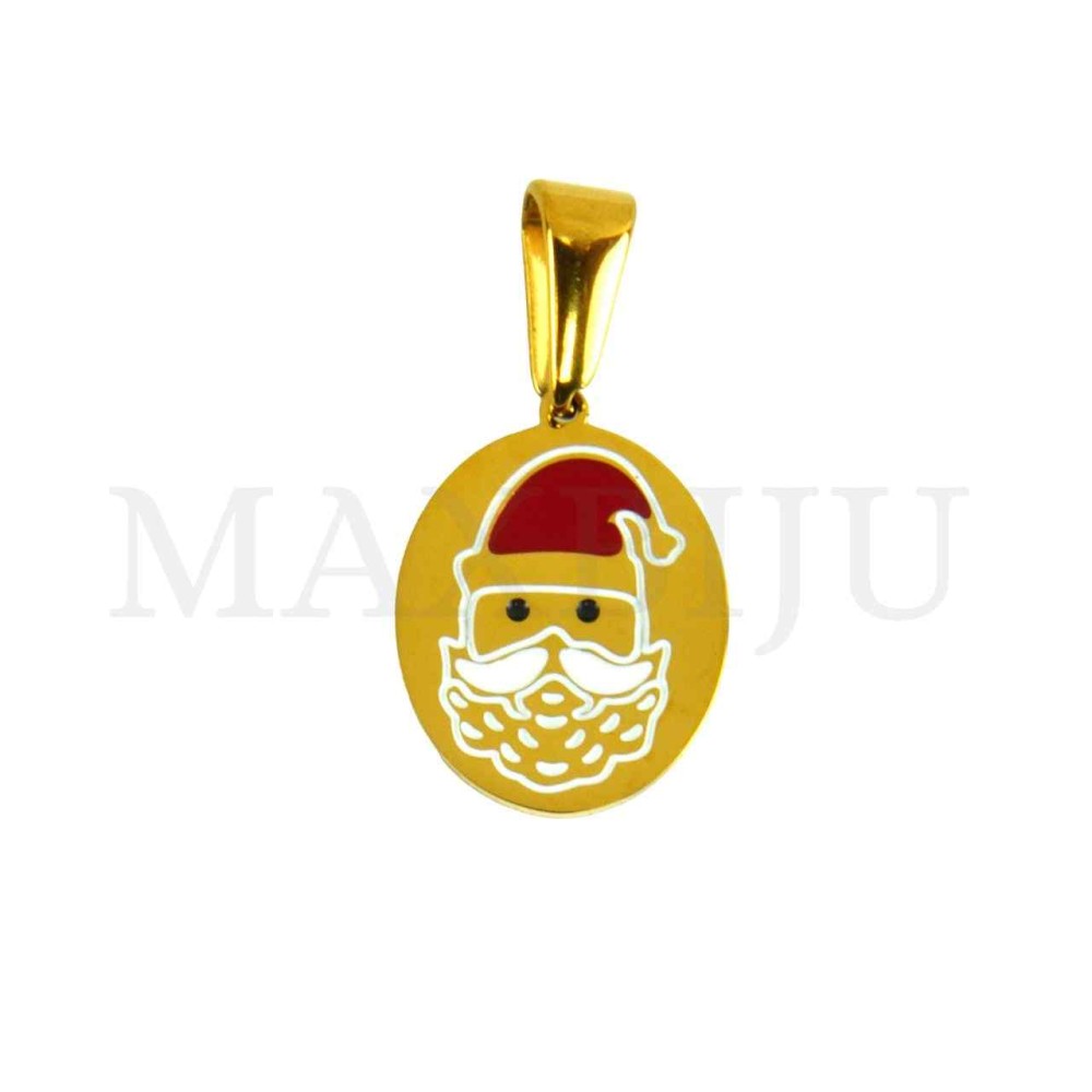 Stainless Steel Christmas Pendant 13x17mm 