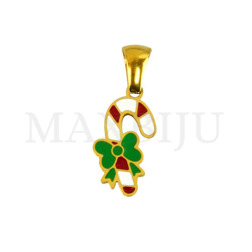 Stainless Steel Christmas Pendant 10x17mm