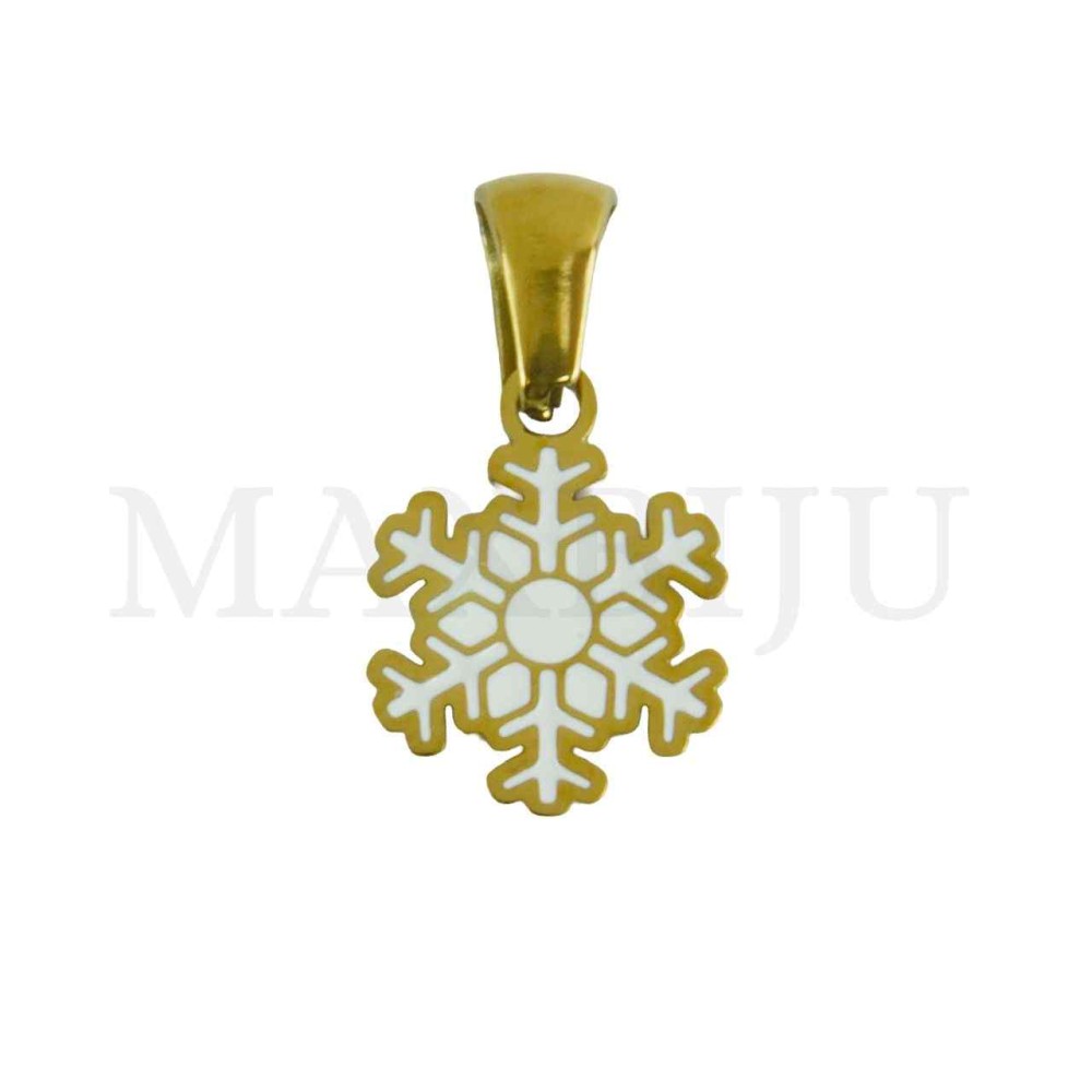 Stainless Steel Christmas Pendant 11x15mm