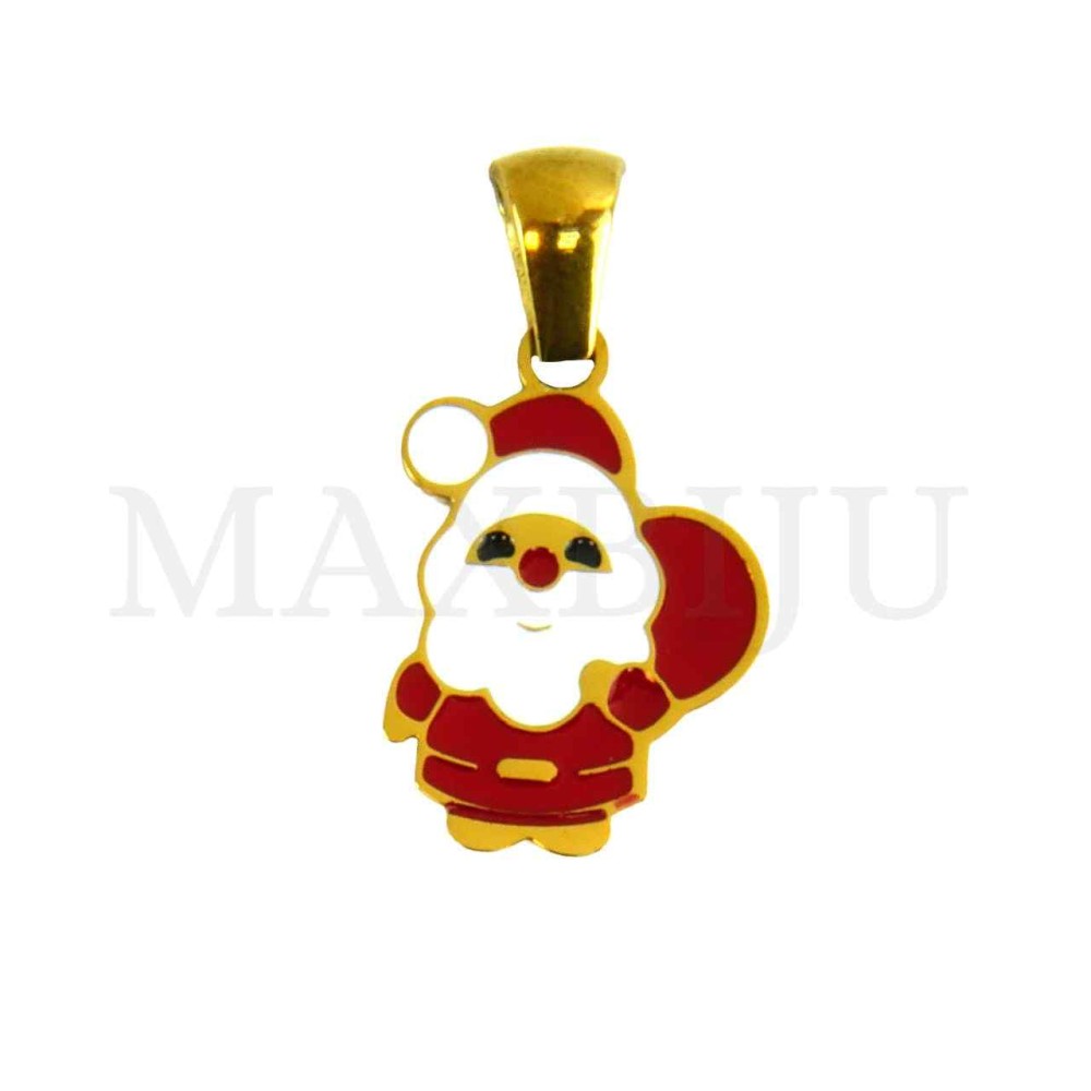 Stainless Steel Christmas Pendant 12x18mm