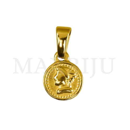 Stainless Steel Coin Pendant 9mm