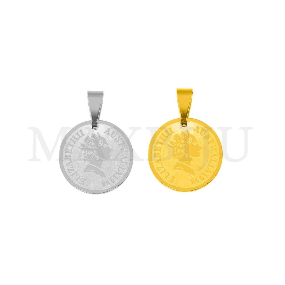 Stainless Steel Q. Elizabeth Pendant 16mm