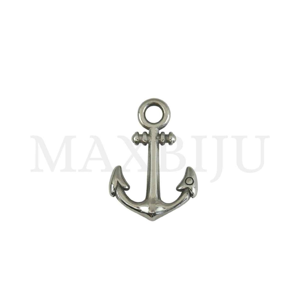 Stainless Steel Anchor Pendant 22x31mm