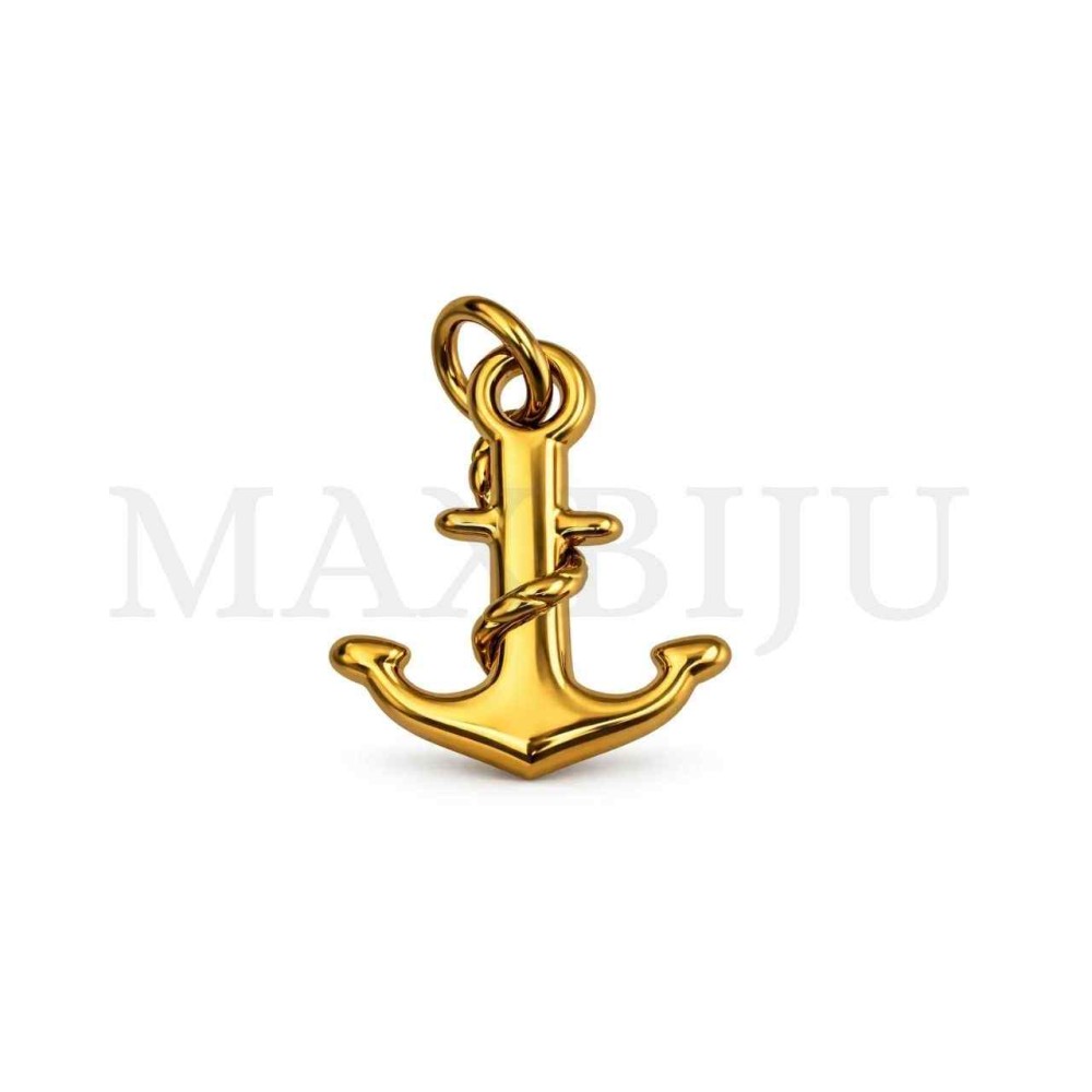 Stainless Steel Anchor Pendant 13x15mm