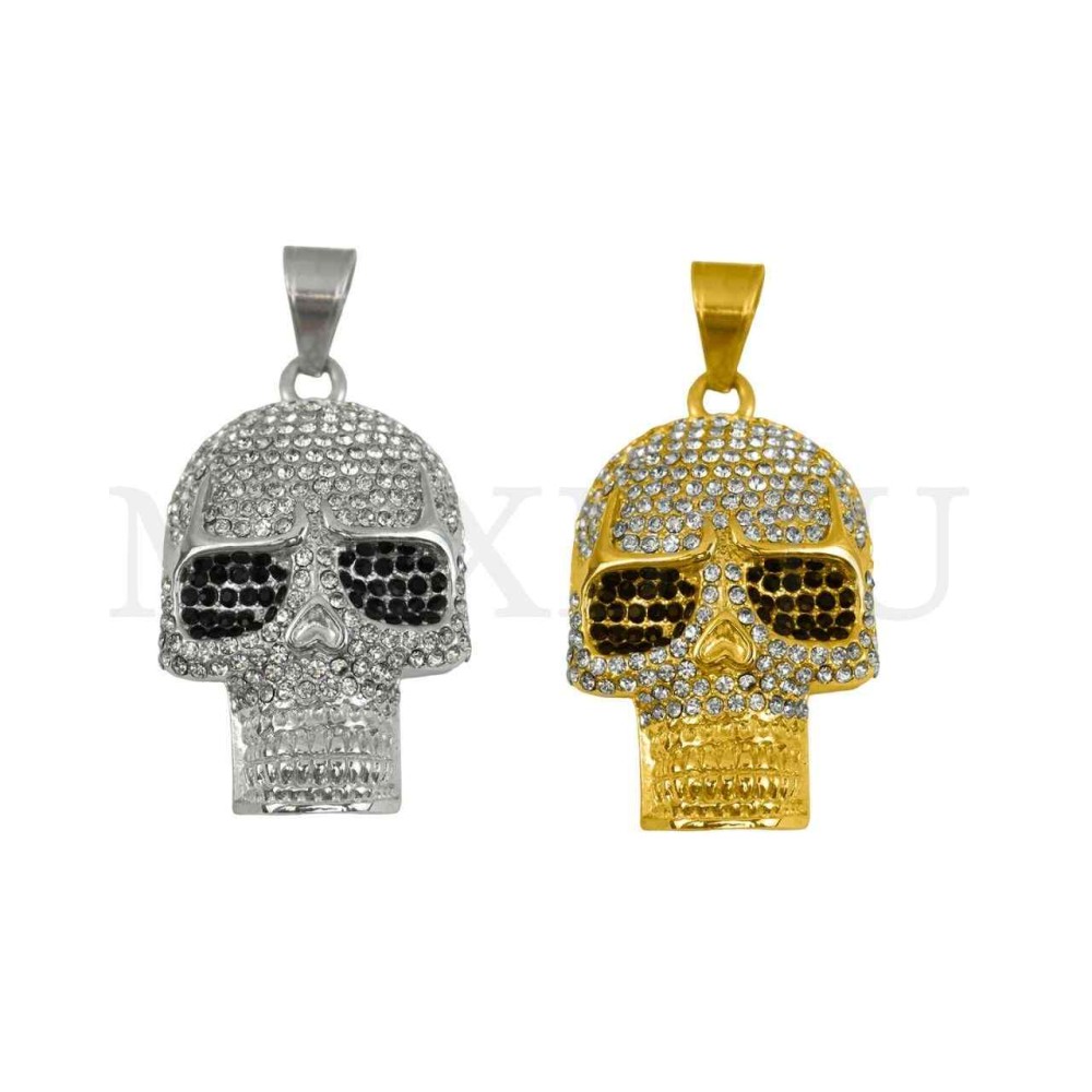 Stainless Steel Skull Pendant 33x54mm