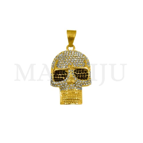 Stainless Steel Skull Pendant 33x54mm