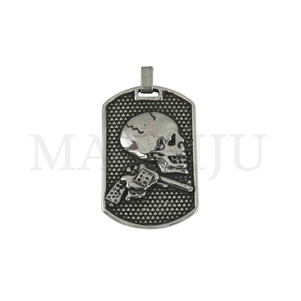 Stainless Steel Skull Pendant 30x47mm