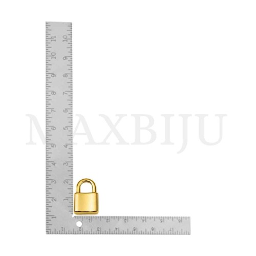 Stainless Steel Padlock Pendant 13x19mm