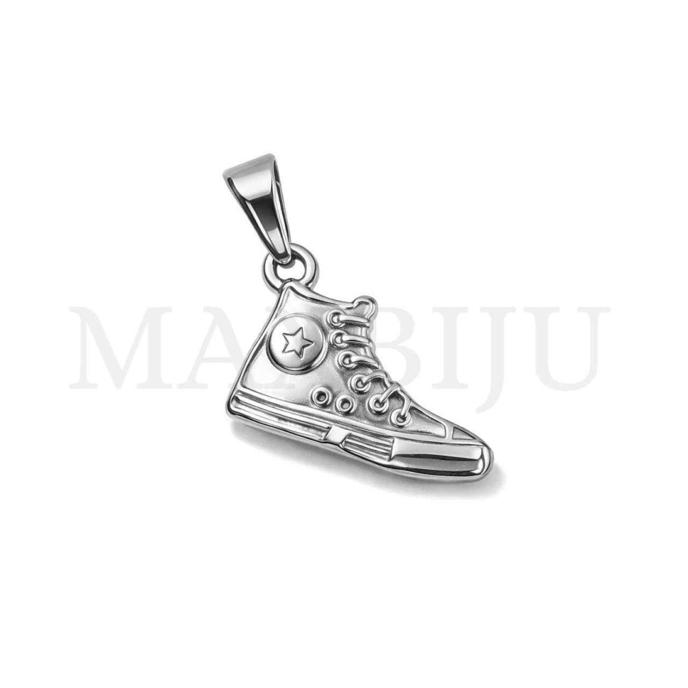Stainless Steel Sneakers Pendant 20x14mm