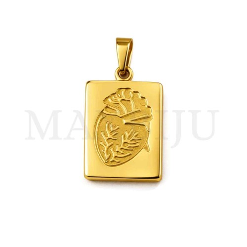 Stainless Steel Heart Pendant 23x30mm