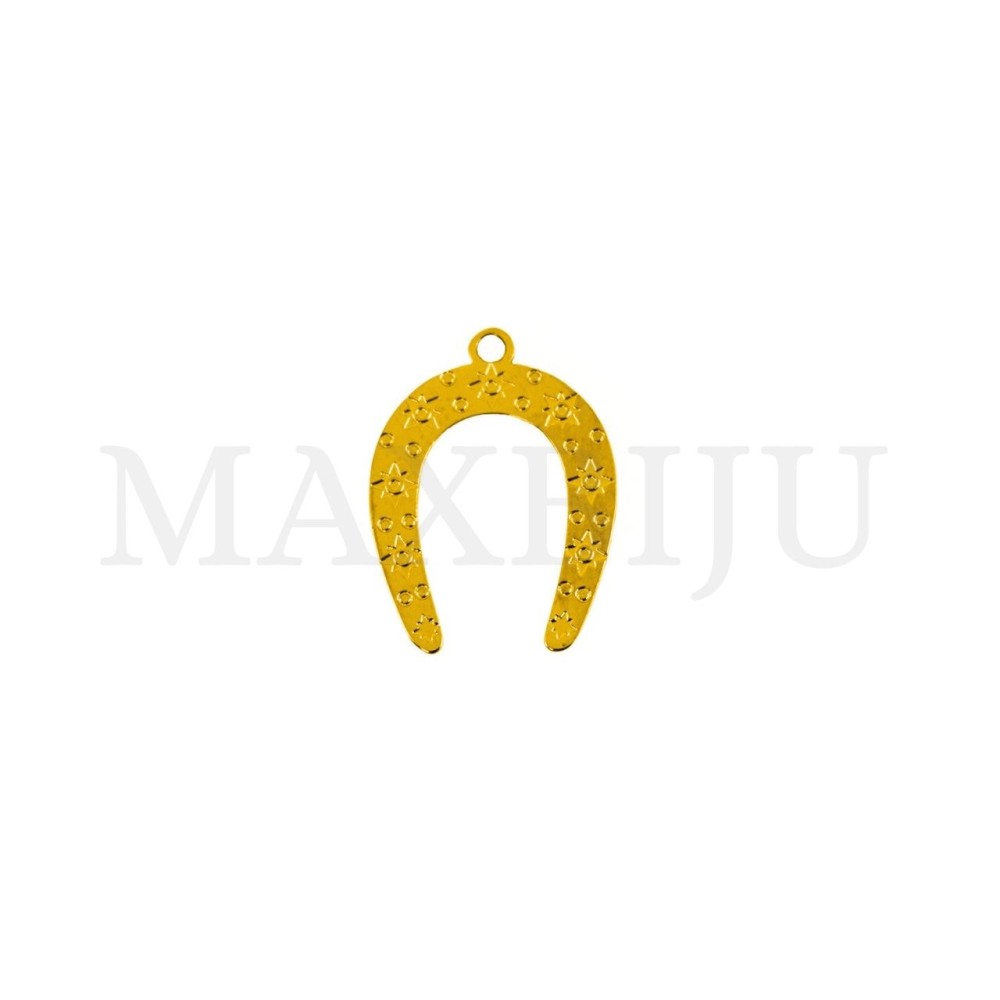 13x17mm Stainless Steel Horseshoe Pendant.