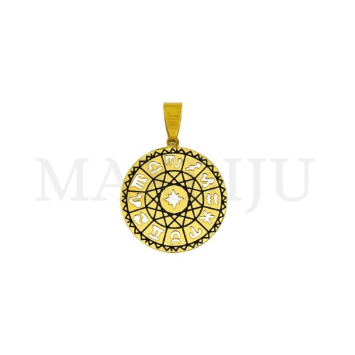 25mm Stainless Steel Zodiac Pendant.