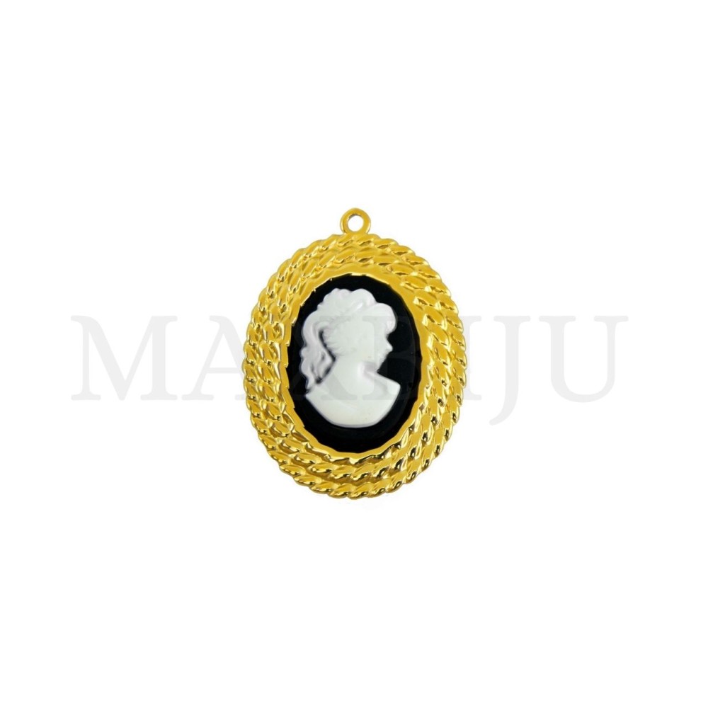 24x31mm Stainless Steel Pendant.