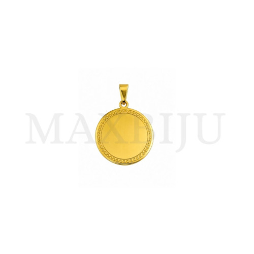 Stainless Steel Plate Pendant - 25mm