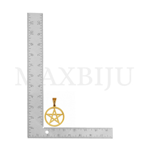 Stainless Steel Star Pendant - 20mm