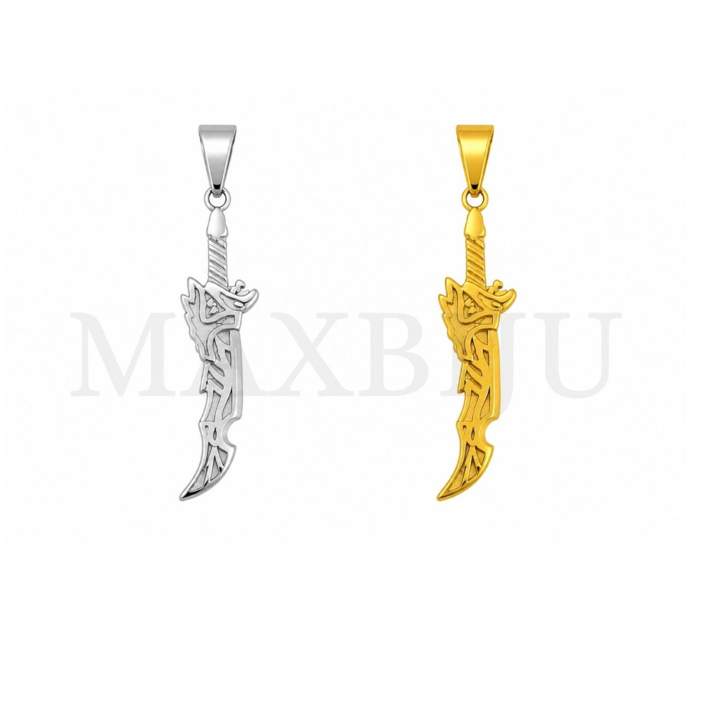 Stainless Steel Pendant - 9x34mm