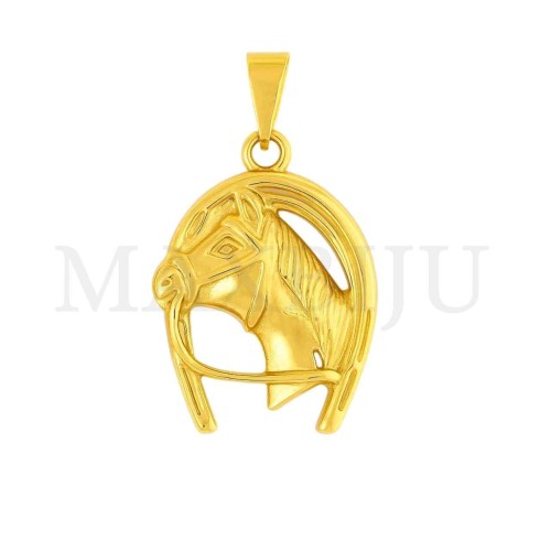 Stainless Steel Horse Pendant 27x39mm