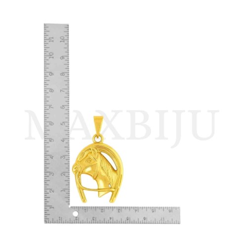 Stainless Steel Horse Pendant 27x39mm