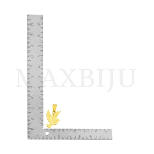 Stainless Steel Dove Pendant 14x18mm