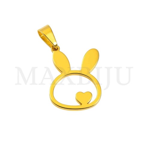 Stainless Steel Bunny Pendant 15x20mm