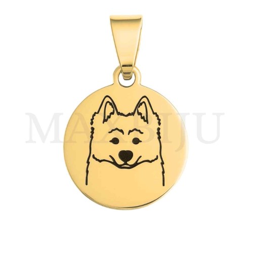 Stainless Steel Dog Pendant 20mm