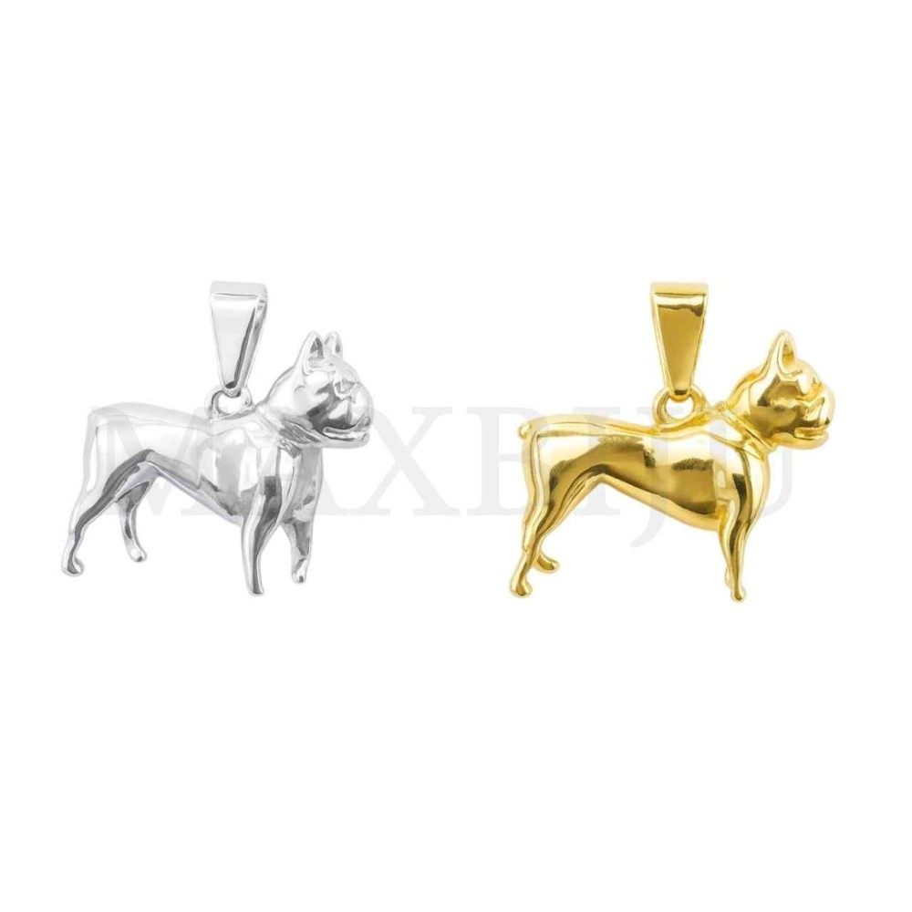 Stainless Steel Dog Pendant 23x8x20mm