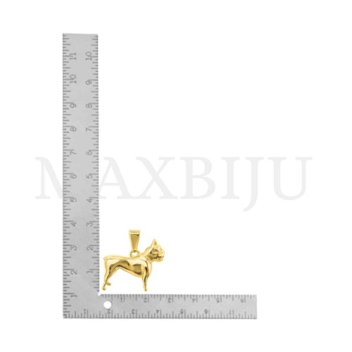 Stainless Steel Dog Pendant 23x8x20mm