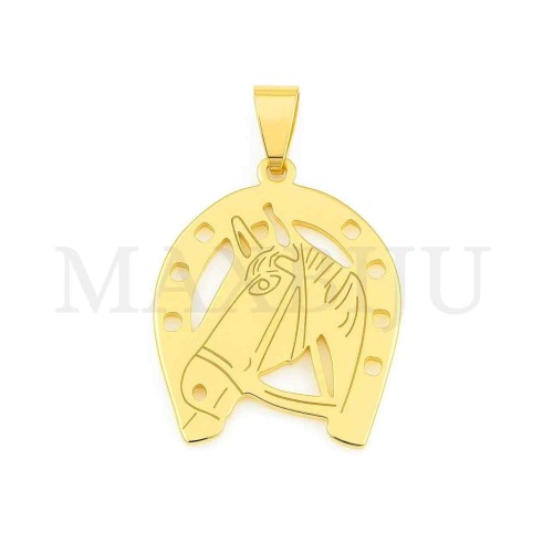 Stainless Steel Horses Pendant 27x35mm