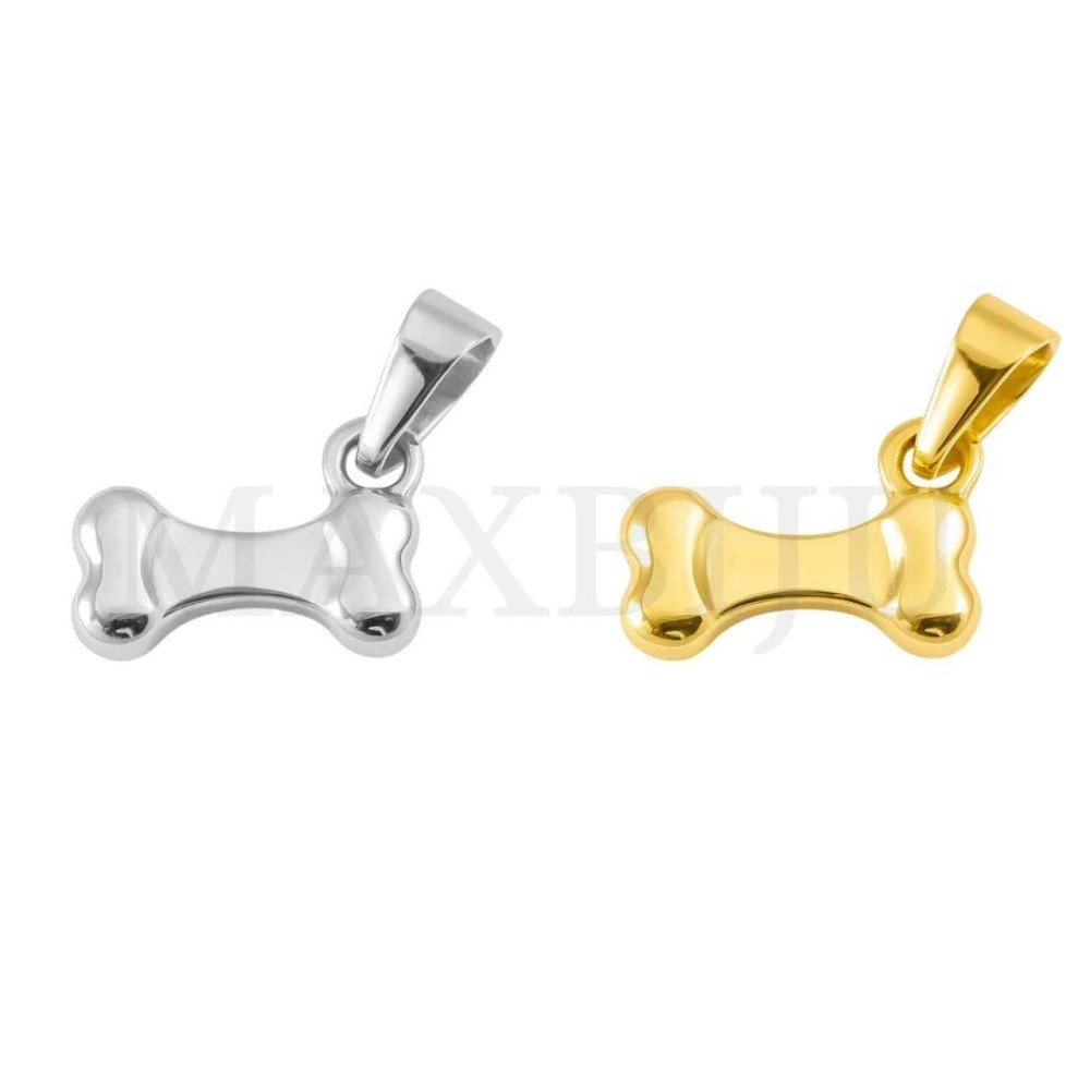 Stainless Steel Bone Pendant 18x9mm