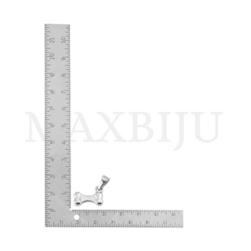 Stainless Steel Bone Pendant 18x9mm