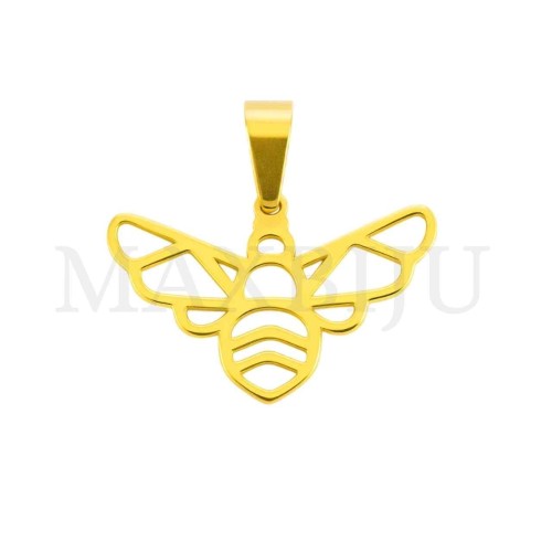 Stainless Steel Bee Pendant 30x20mm