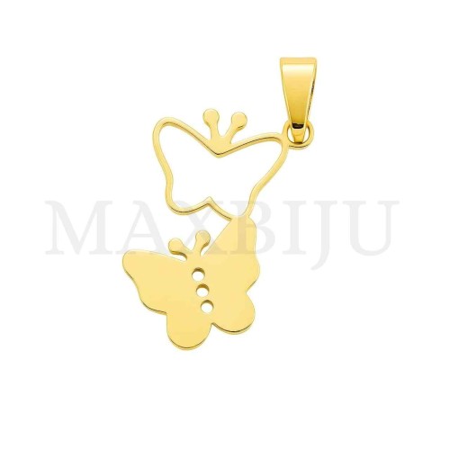 Stainless Steel Butterfly Pendant 18x25mm