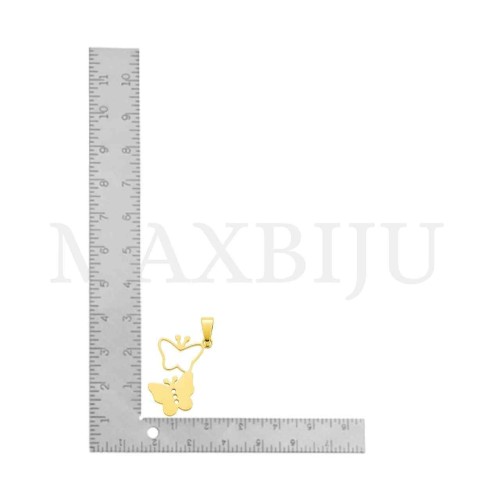 Stainless Steel Butterfly Pendant 18x25mm