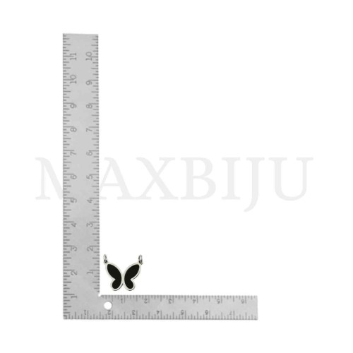 Stainless Steel Butterfly Pendant 15x13mm