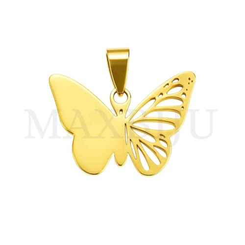 Stainless Steel Butterfly Pendant 30x22mm