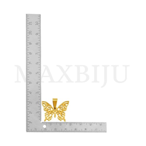 Stainless Steel Butterfly Pendant 25x20mm