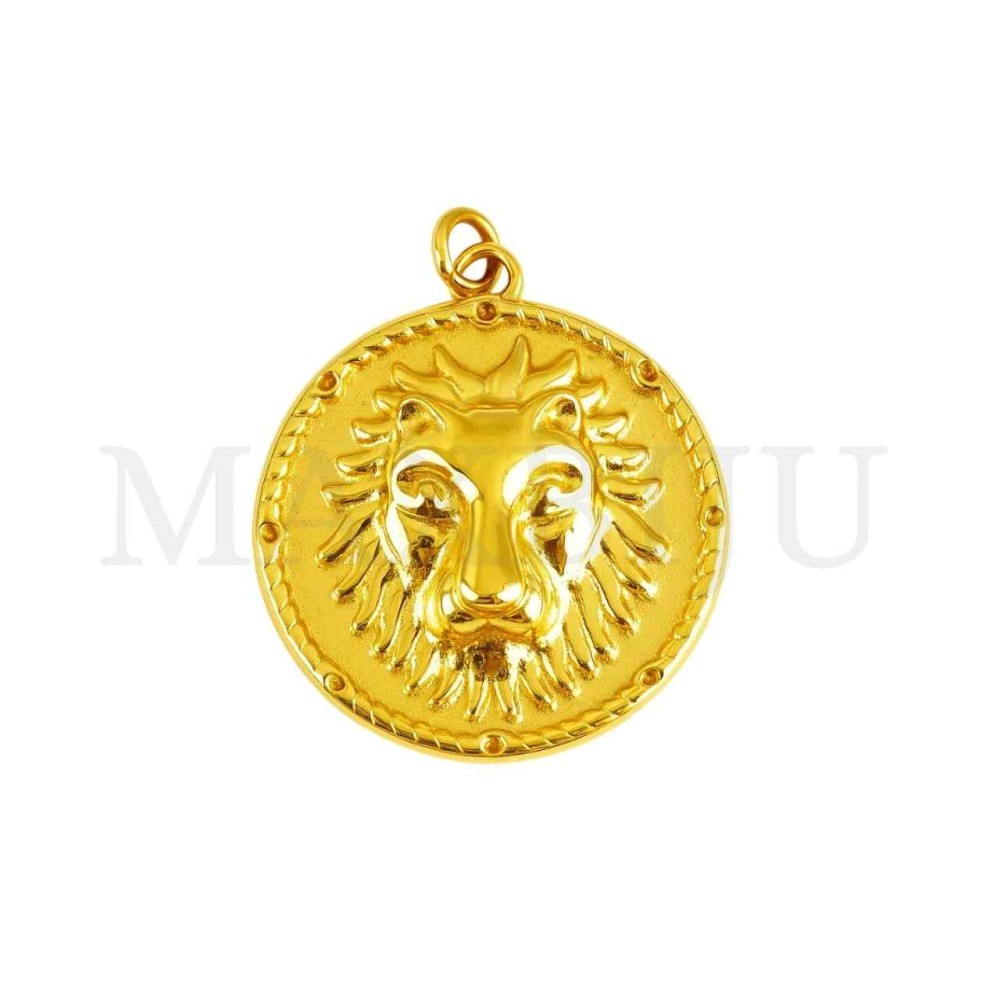 Stainless Steel Lion Pendant 20mm