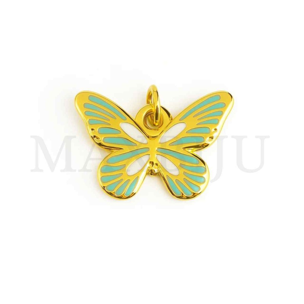 Stainless Steel Butterfly Pendant 16x12mm