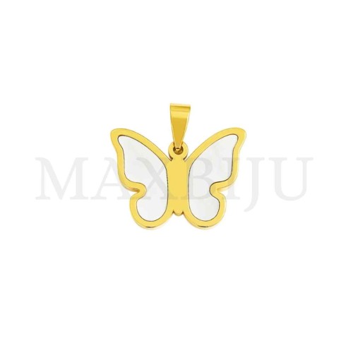Stainless Steel Butterfly Pendant 28x21mm