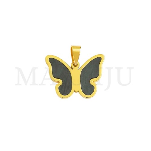 Stainless Steel Butterfly Pendant 28x21mm