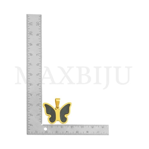 Stainless Steel Butterfly Pendant 28x21mm
