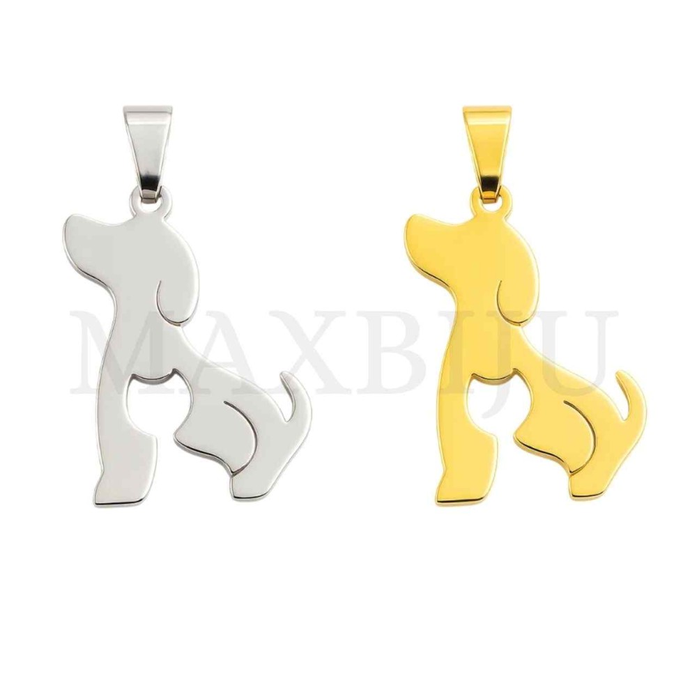 Stainless Steel Dog Pendant 18x26mm