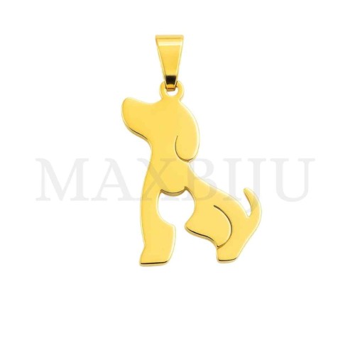 Stainless Steel Dog Pendant 18x26mm