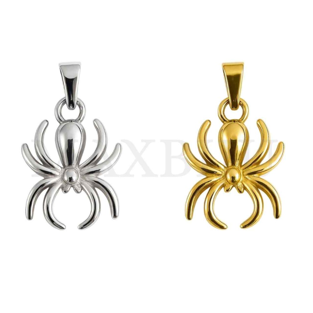 Stainless Steel Spider Pendant 20x25mm