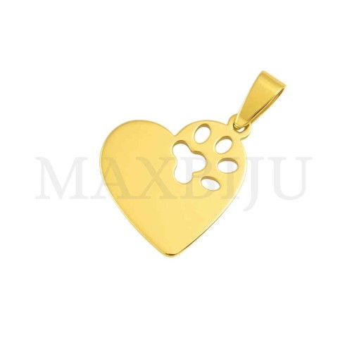 Stainless Steel Heart Pendant 25x22mm