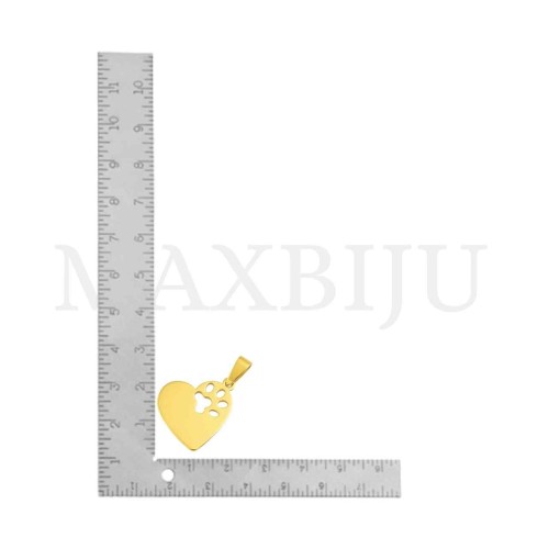 Stainless Steel Heart Pendant 25x22mm